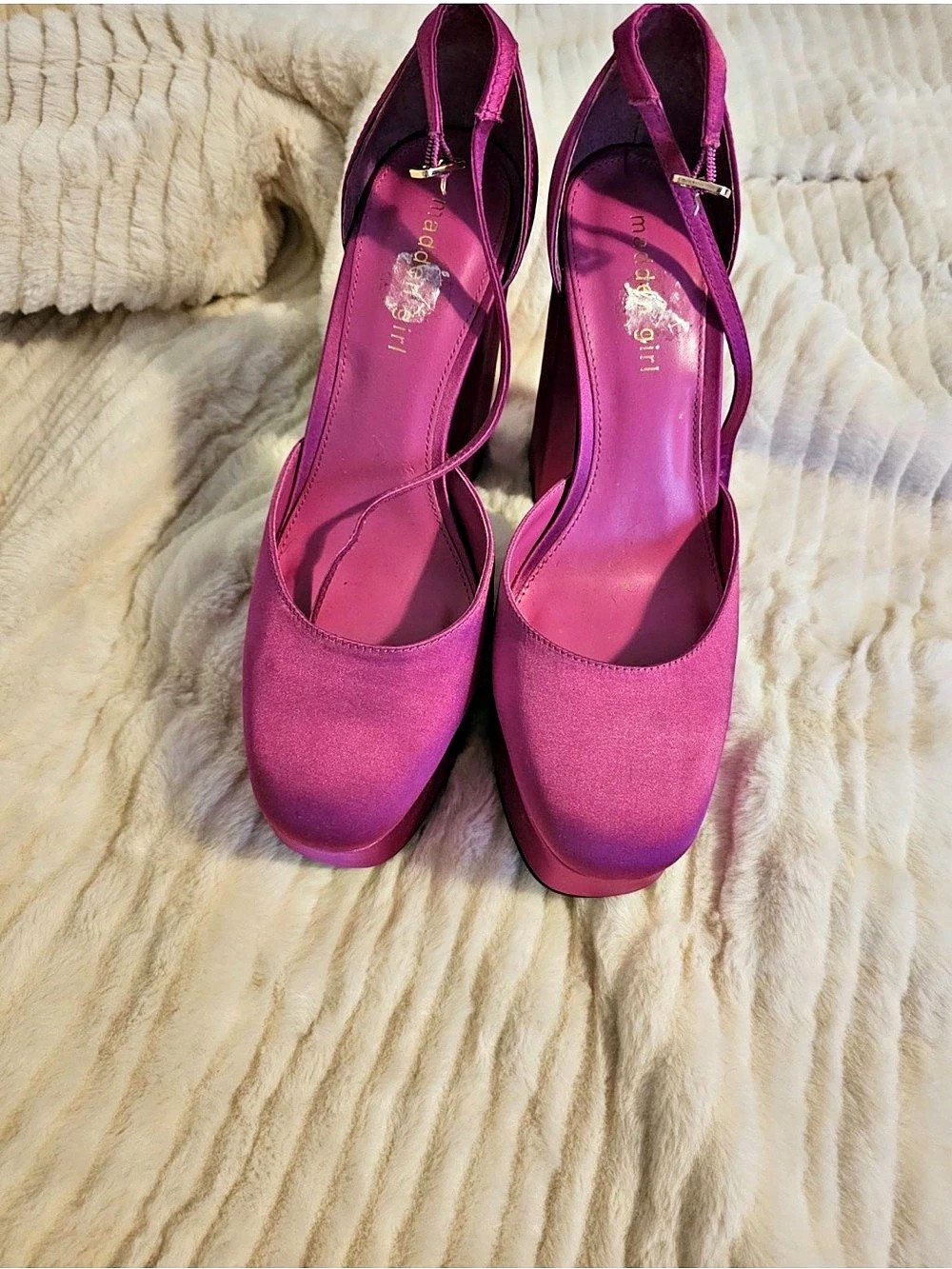 Madden Girl Dion Platform High Heel Pump Pink Like New